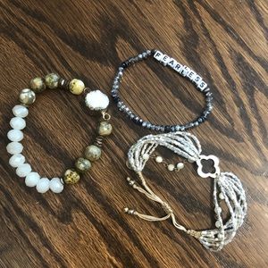3 Barely worn Altar’d State Bracelets
